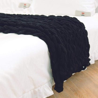 Textured Cozy Knit Blanket for Stylish Comfort | ribuella