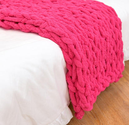Textured Cozy Knit Blanket for Stylish Comfort | ribuella