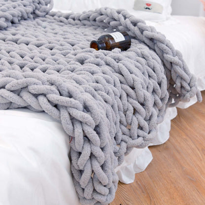 Textured Cozy Knit Blanket for Stylish Comfort | ribuella