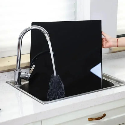 Stylish Acrylic Cutting Board with Edge for Safe Prep | ribuella
