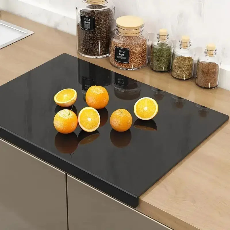 Stylish Acrylic Cutting Board with Edge for Safe Prep | ribuella