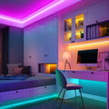 Tira de iluminación LED impermeable con control remoto y cambio de color