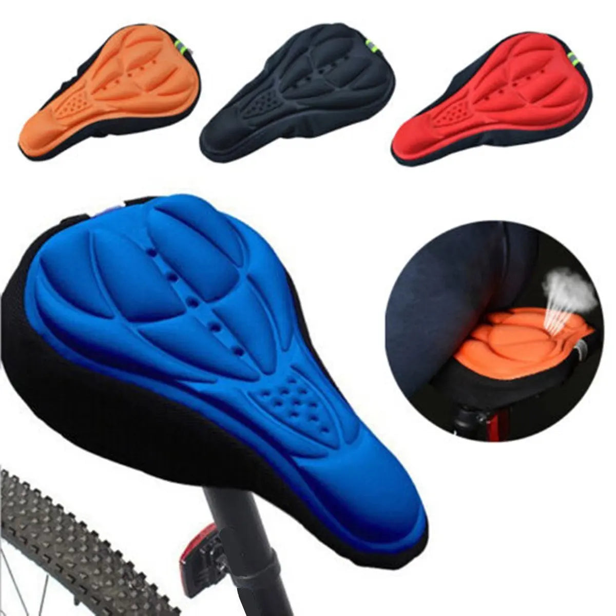 Ultimate Comfort Bike Seat Cover with Gel Padding and Airflow Design | ribuella