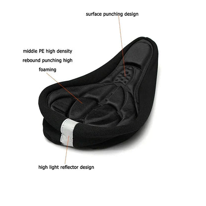 Ultimate Comfort Bike Seat Cover with Gel Padding and Airflow Design | ribuella