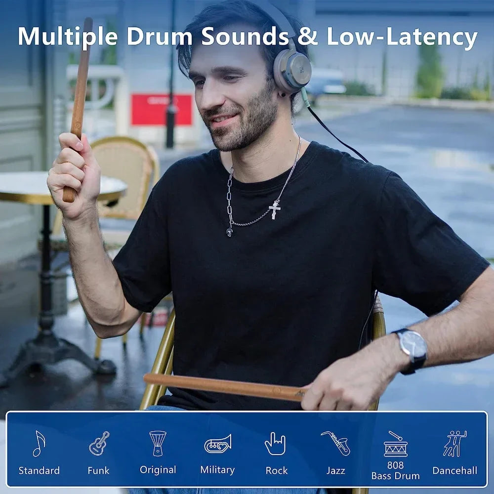 RhythmoMax Compact Electronic Drum Kit — Quiet Practice Pads