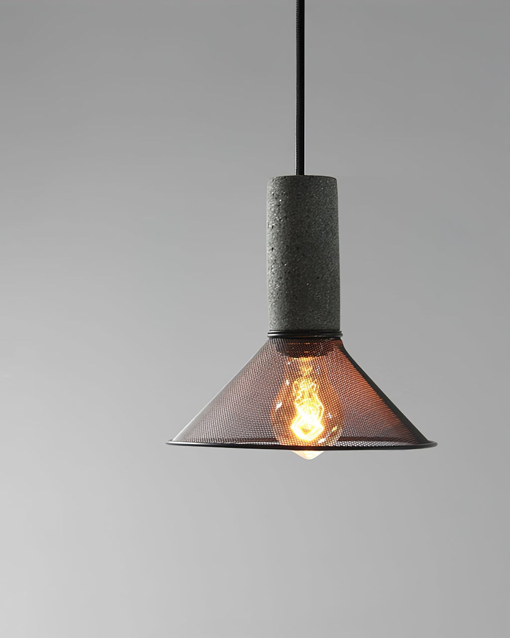 Lampada a sospensione cilindrica elegante, plafoniera moderna in stile industriale