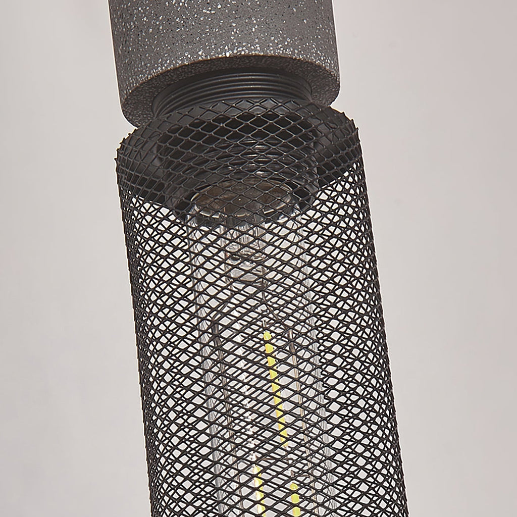 Lampada a sospensione cilindrica elegante, plafoniera moderna in stile industriale