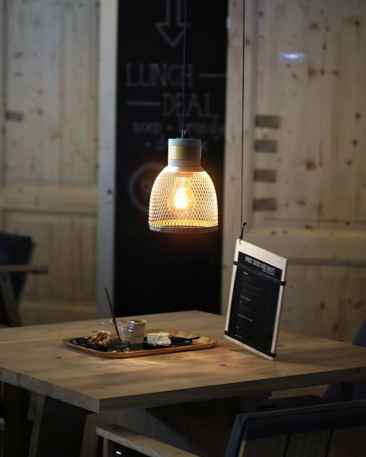 Elegant cylindrisk pendellampe, moderne industriel loftslampe