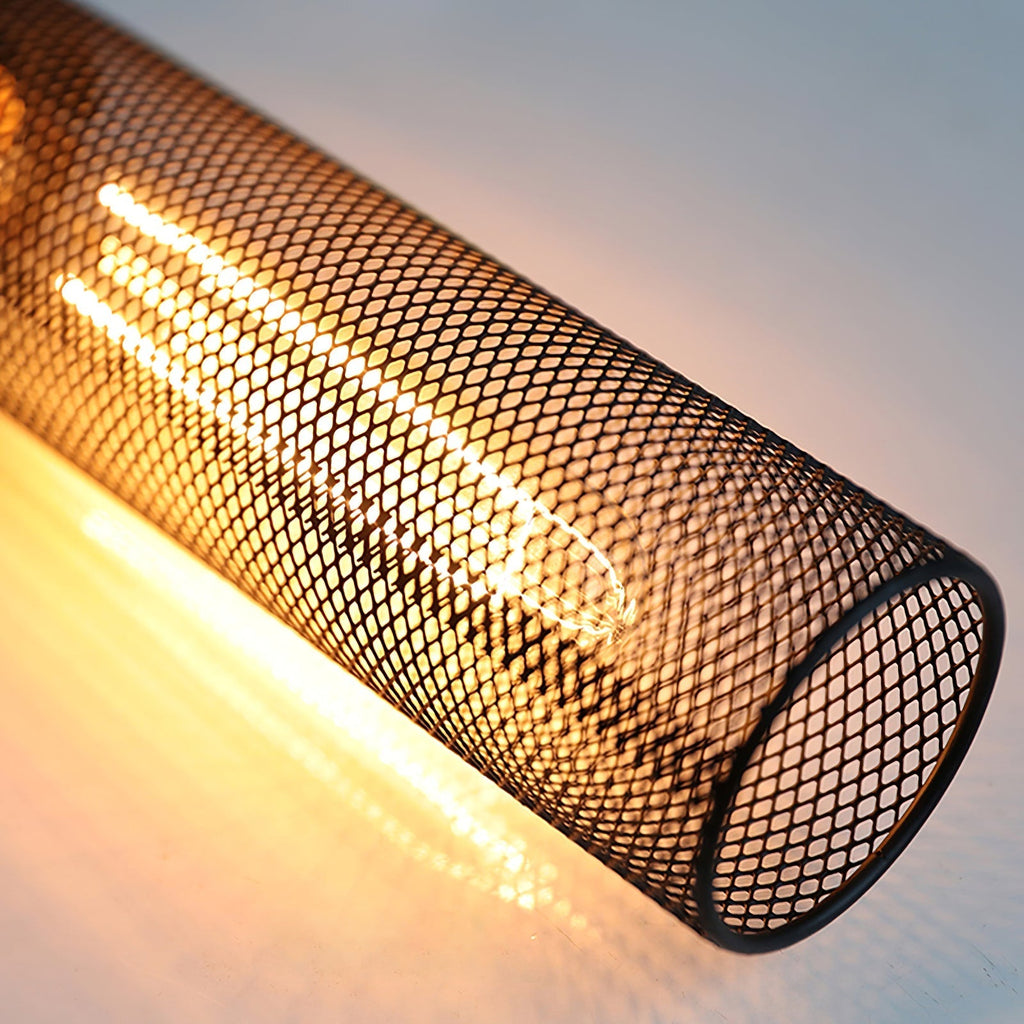 Lampada a sospensione cilindrica elegante, plafoniera moderna in stile industriale