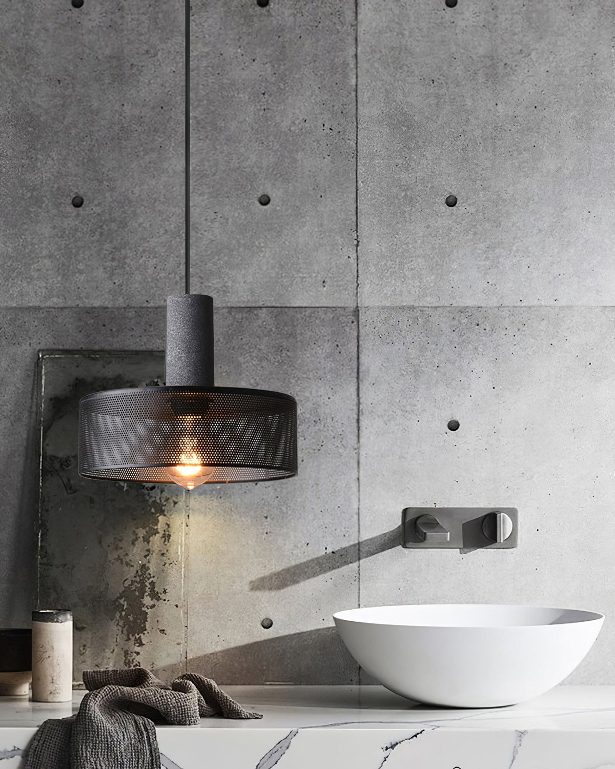 Lampada a sospensione cilindrica elegante, plafoniera moderna in stile industriale