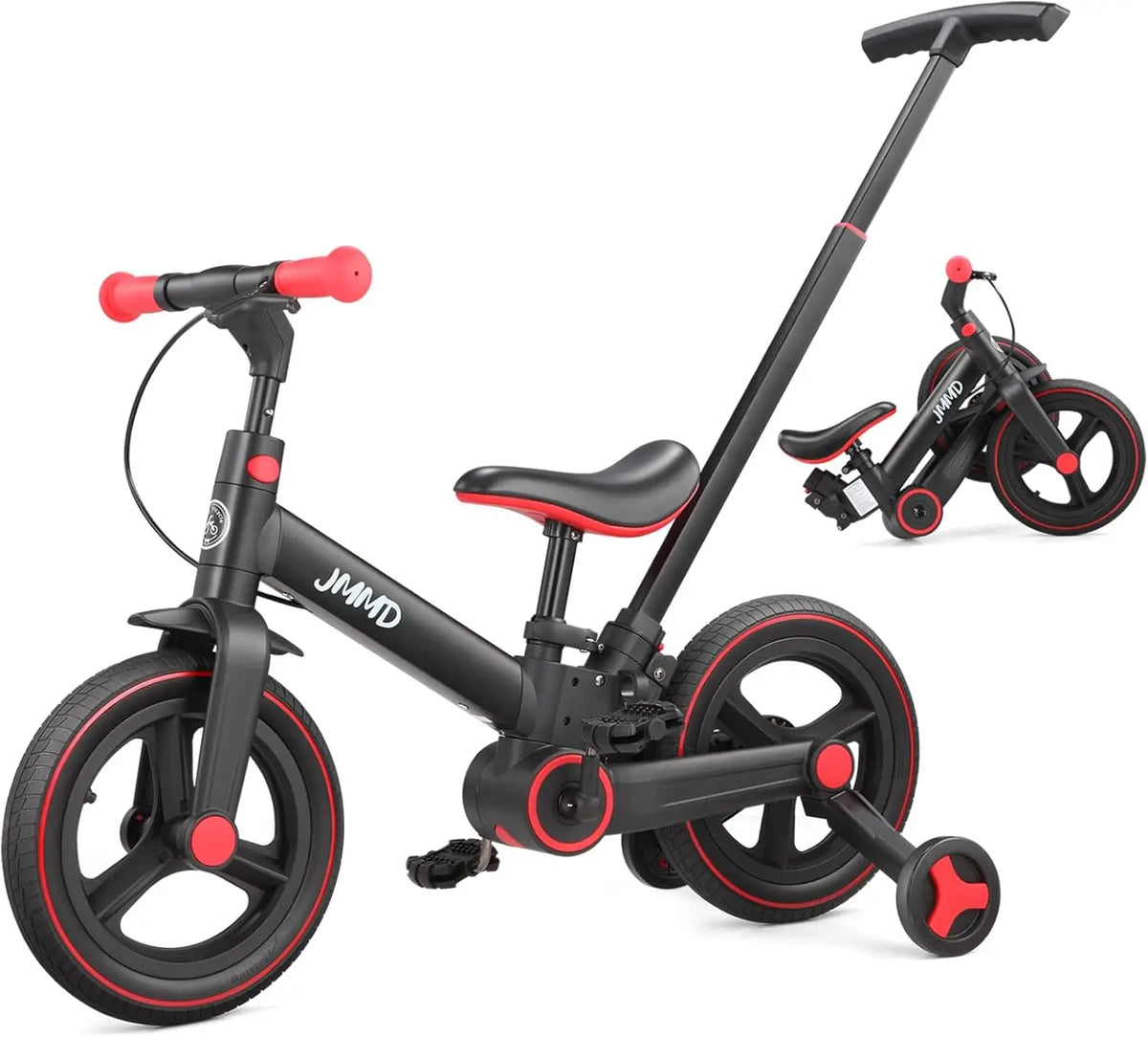RolliGo Convertible Toddler Ride-On, Push Handle And Pedals
