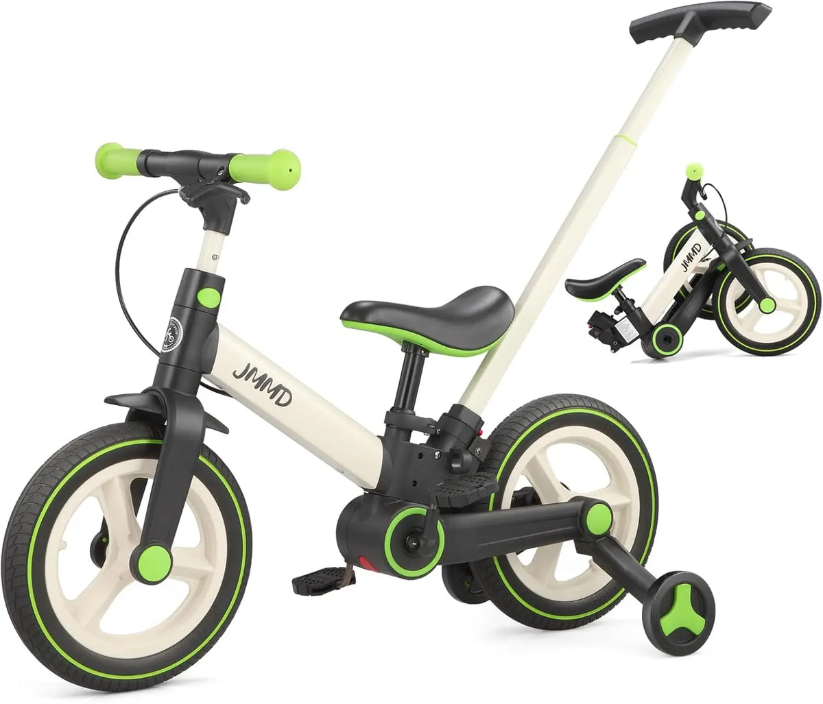 RolliGo Convertible Toddler Ride-On, Push Handle And Pedals