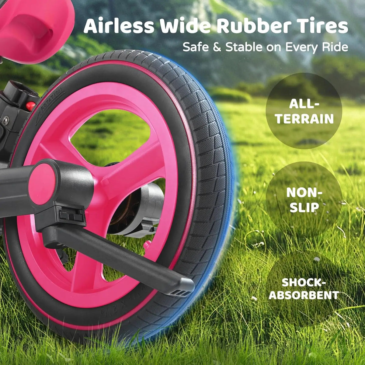 Porteur convertible RolliGo pour tout-petit, avec poignée de poussée et pédales