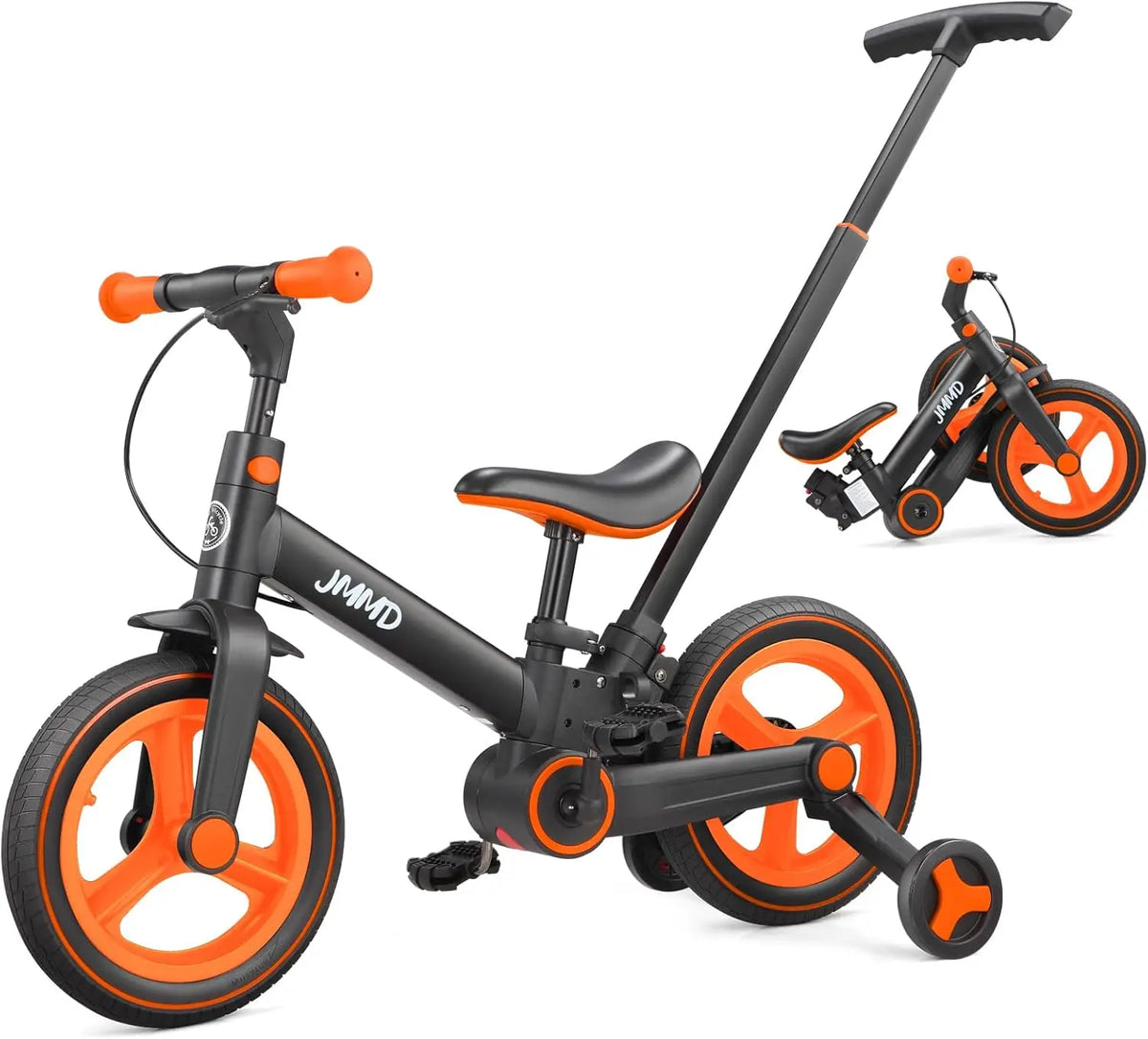 RolliGo Convertible Toddler Ride-On, Push Handle And Pedals