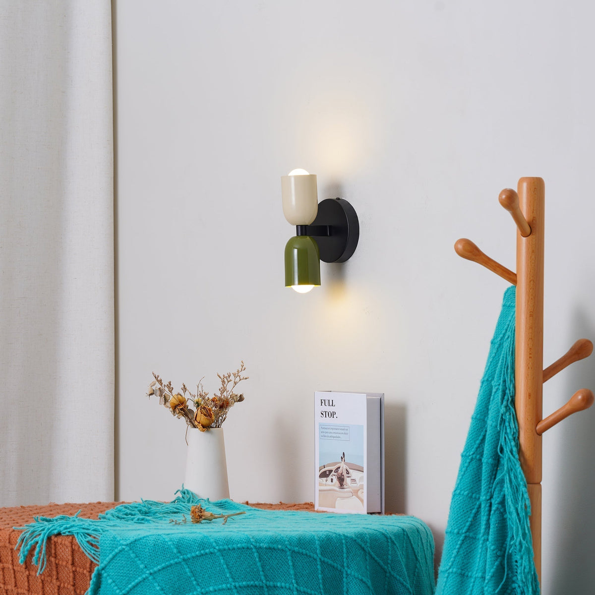 Vintage Dual Head Wall Light — Adjustable Swivel And Tilt Heads