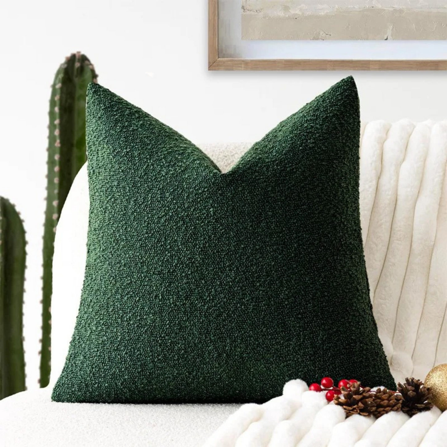 Textured Throw Pillow Case for Cozy Home Decor | ribuella