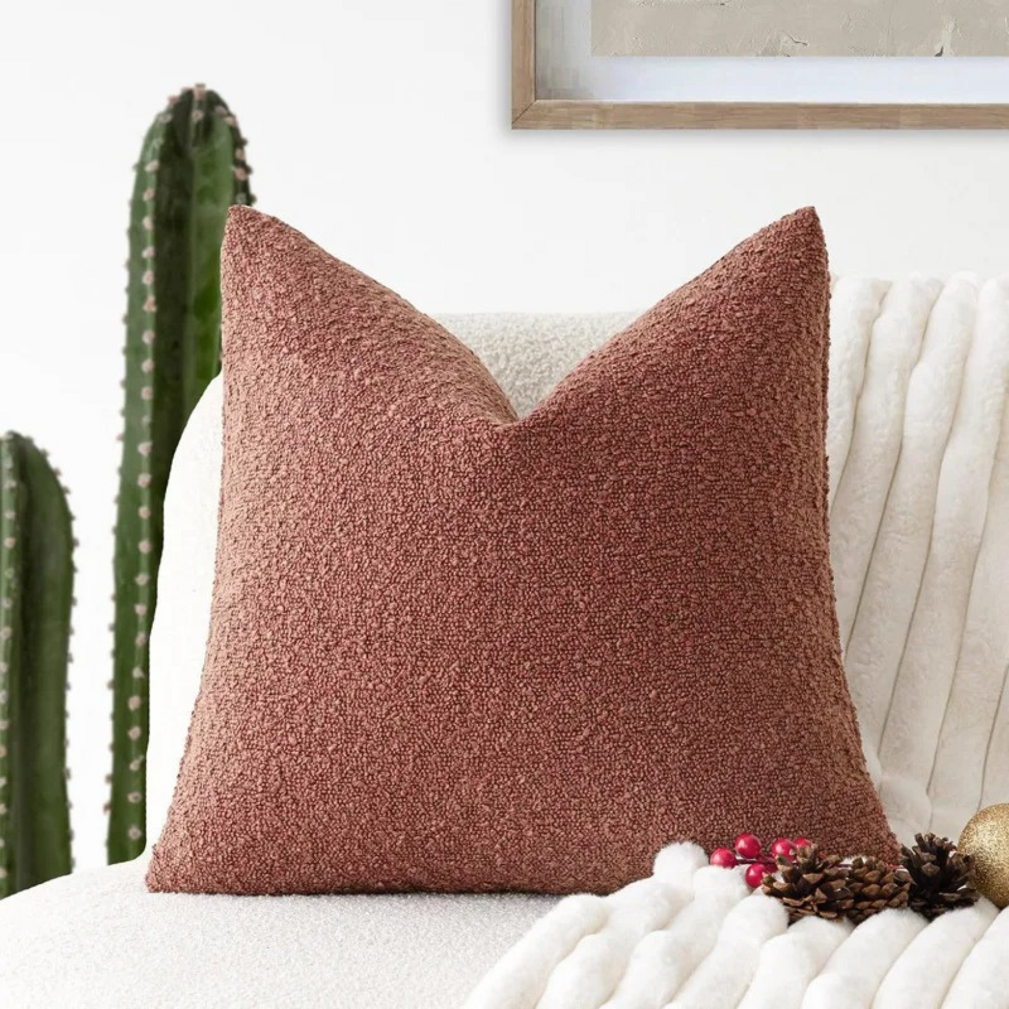 Textured Throw Pillow Case for Cozy Home Decor | ribuella