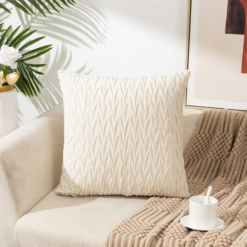 Stylish Square Cushion Cover 45 x 45 cm with Hidden Zipper | ribuella