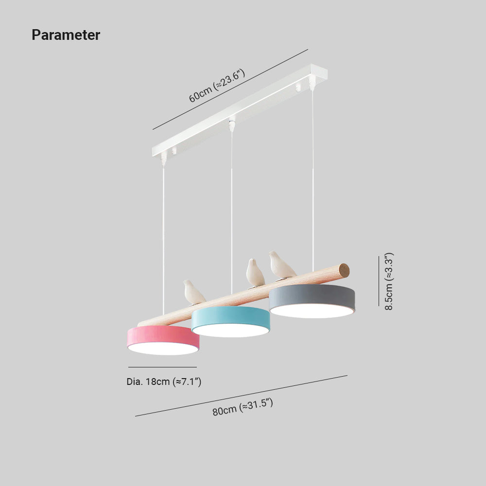 Lampa wisząca Cliff w kształcie ptaka z wbudowanym oświetleniem LED