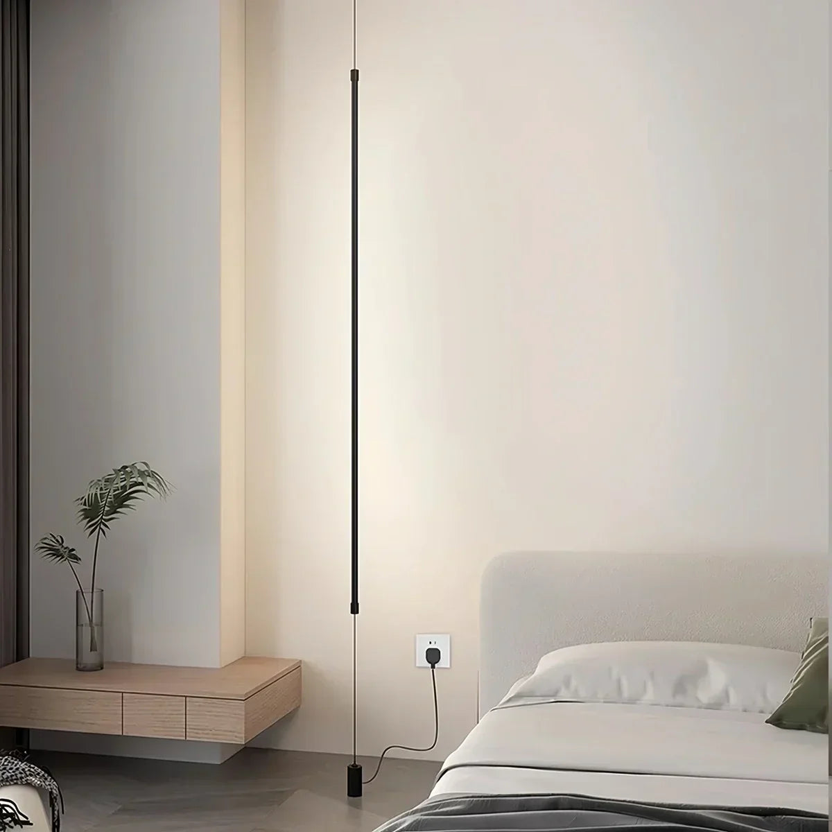 Luminaire linéaire LED vertical, éclairage ascendant du sol au plafond