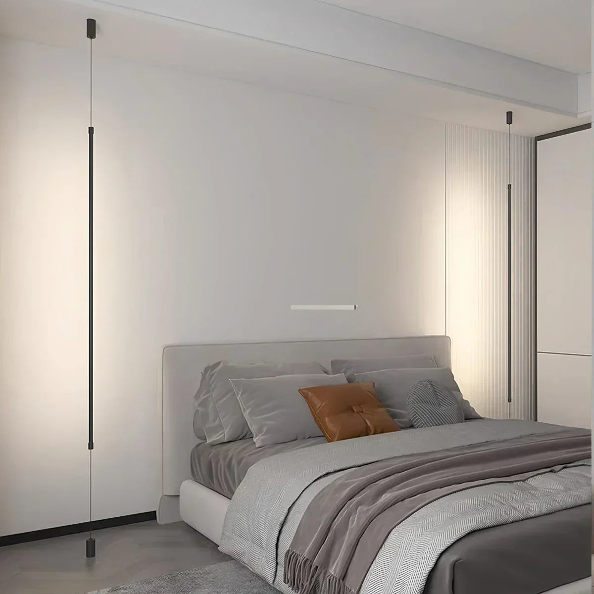 Lampada LED lineare alta, illuminazione indiretta dal pavimento al soffitto