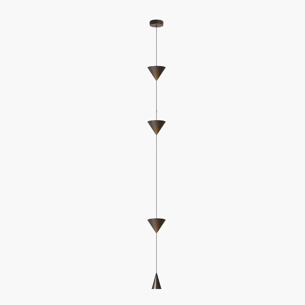 Lampadaire à suspension conique avec éclairage d’ambiance LED réglable de 3.5m