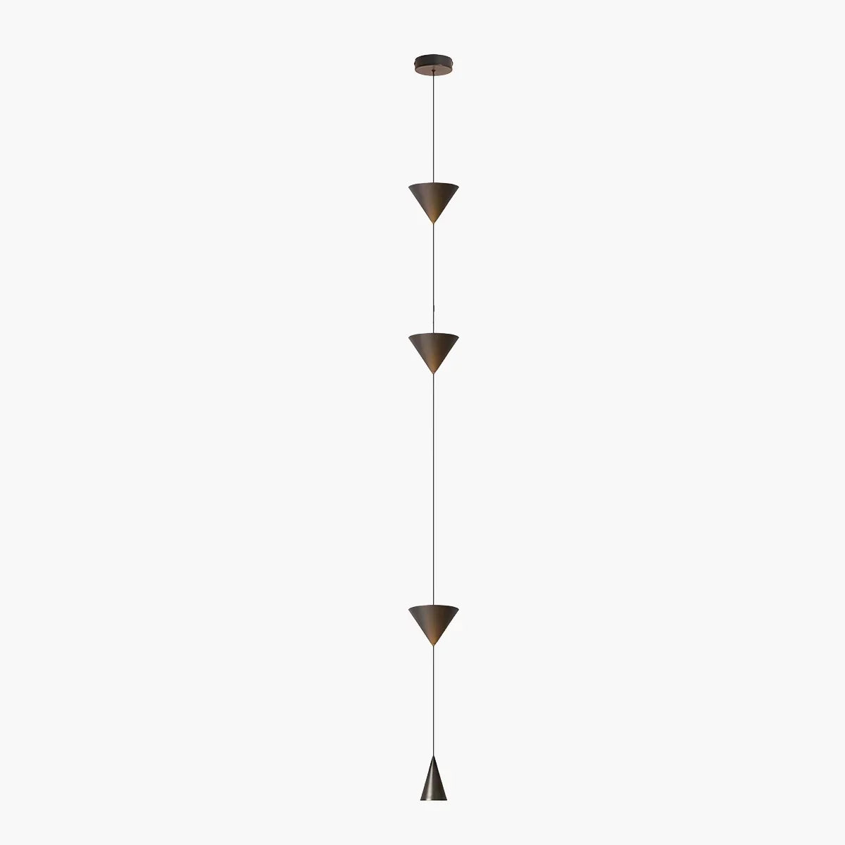 Lampadaire à suspension conique avec éclairage d’ambiance LED réglable de 3.5m