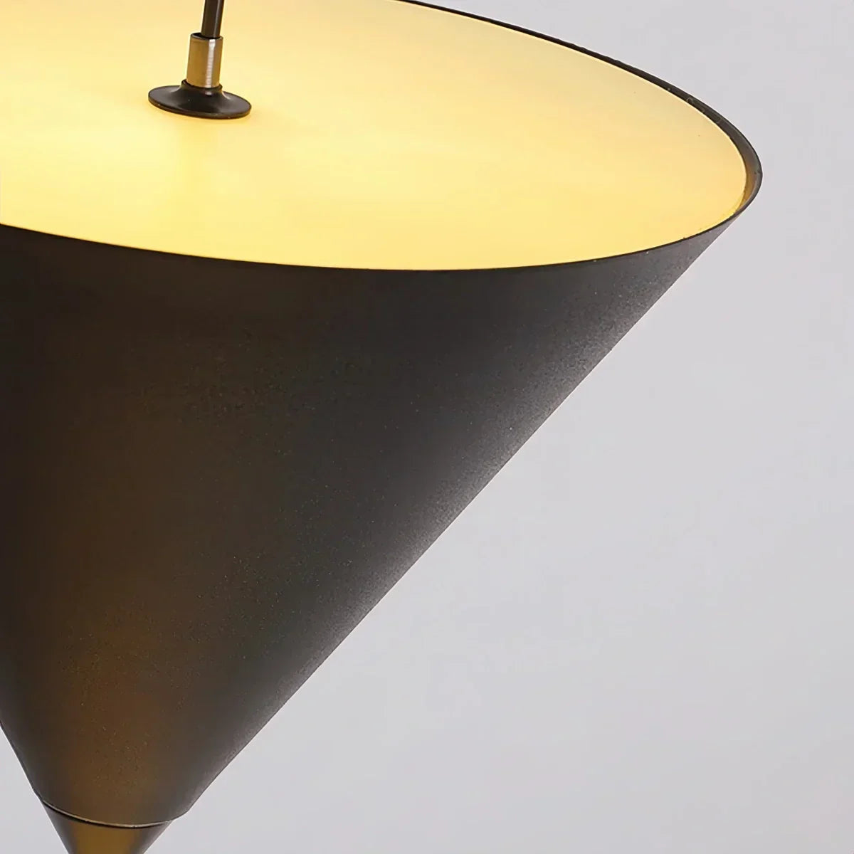Lampadaire à suspension conique avec éclairage d’ambiance LED réglable de 3.5m