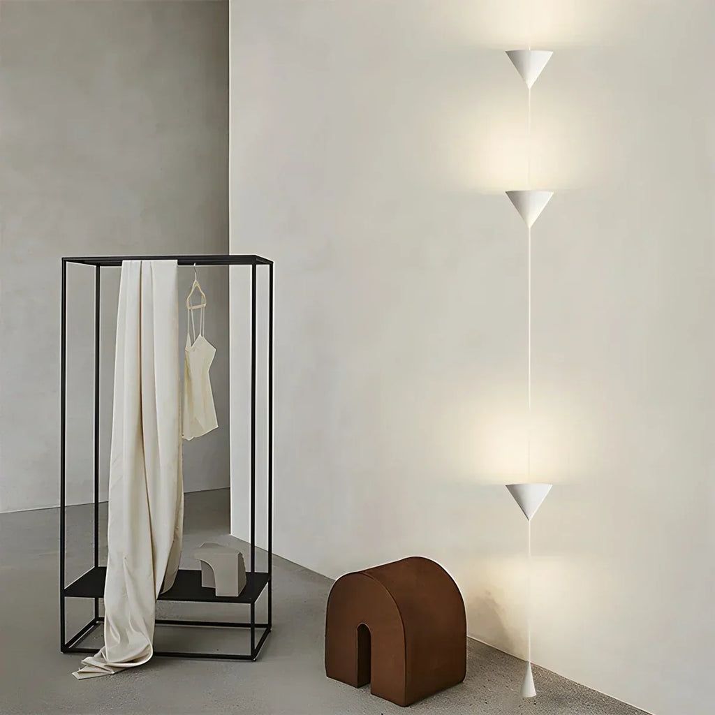 Lampadaire à suspension conique avec éclairage d’ambiance LED réglable de 3.5m