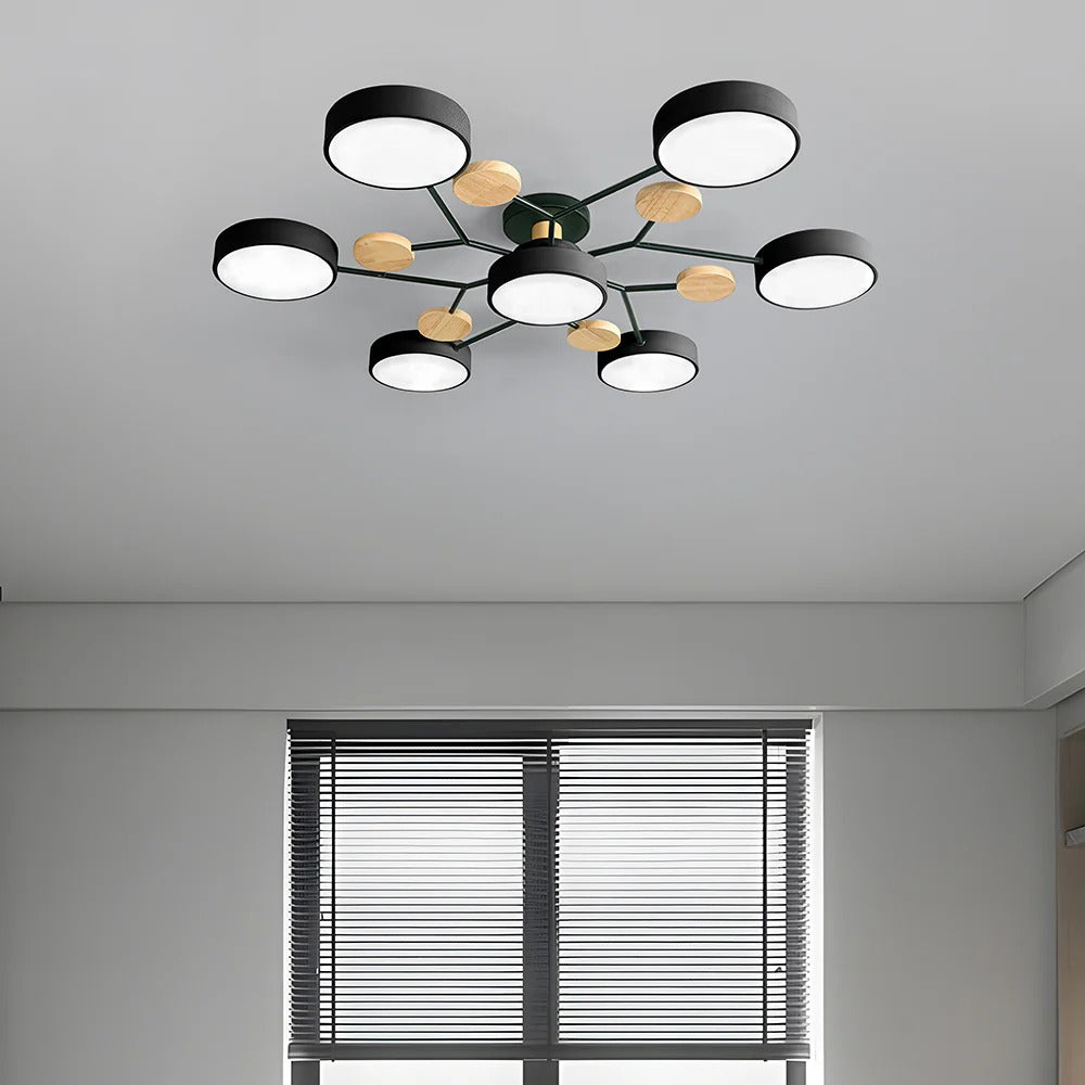 Mennyezetre simuló LED-es mennyezeti lámpa - letisztult modern sziluett