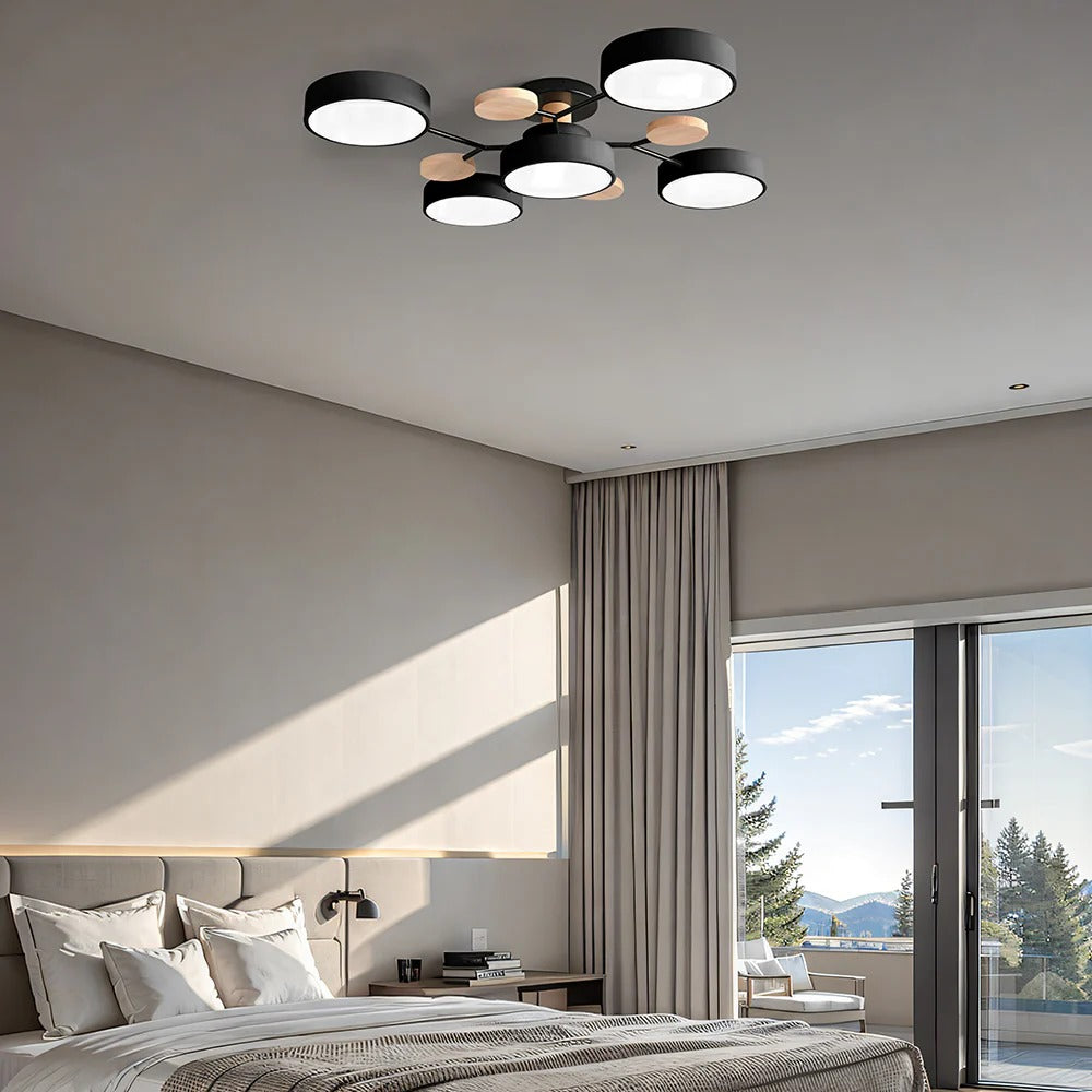 Mennyezetre simuló LED-es mennyezeti lámpa - letisztult modern sziluett