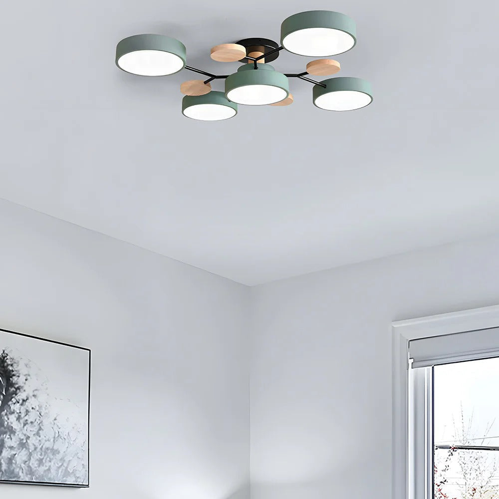Mennyezetre simuló LED-es mennyezeti lámpa - letisztult modern sziluett