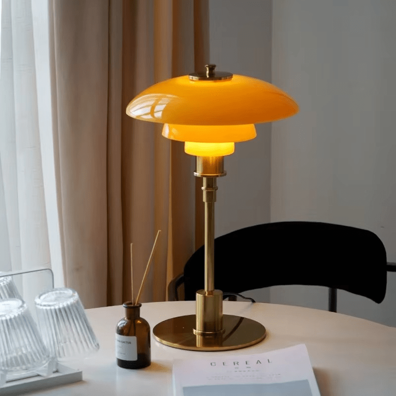 Nordhaven dimmbare LED-Tischlampe mit Drehregler zur Helligkeitseinstellung