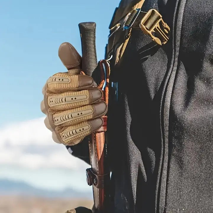 Guantes tácticos para hombre, duraderos, antideslizantes, con palma reforzada y diseño protector