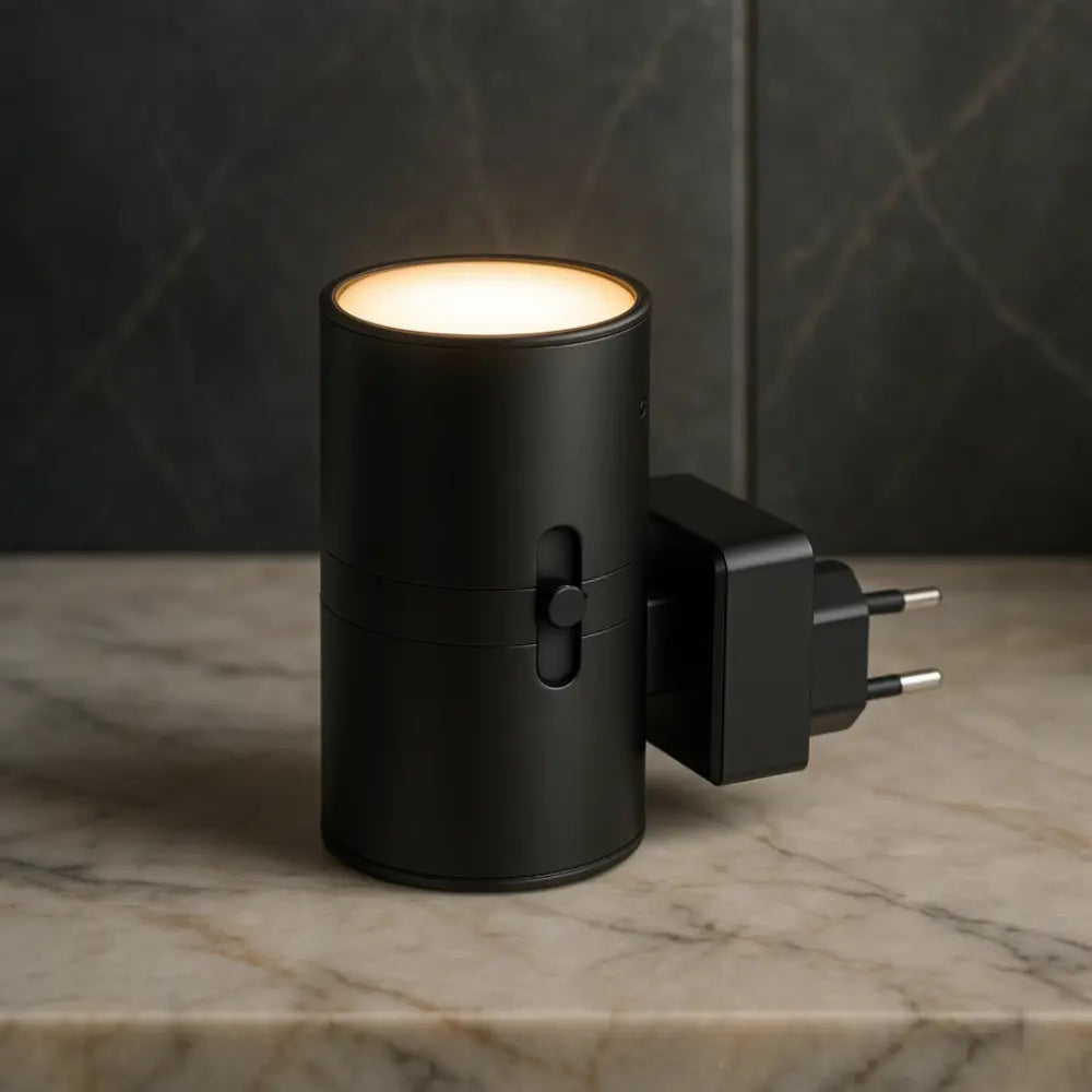 Rotary Control Dimmable LED Night Light – Warm White Plug-in | ribuella