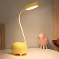 Lampe de bureau LED LumaDino pour enfants, en forme de dinosaure — 300 lumens, lumière douce