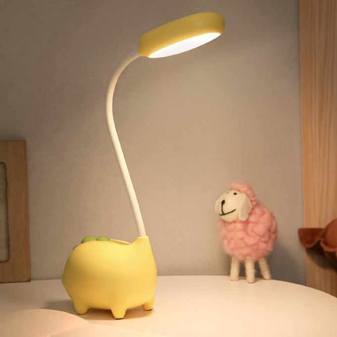 LumaDino LED-Schreibtischlampe für Kinder mit Dinosauriermotiv — 300 Lumen, sanftes Licht