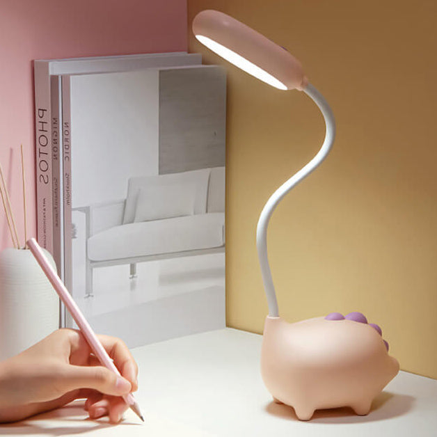 LumaDino LED-Schreibtischlampe für Kinder mit Dinosauriermotiv — 300 Lumen, sanftes Licht