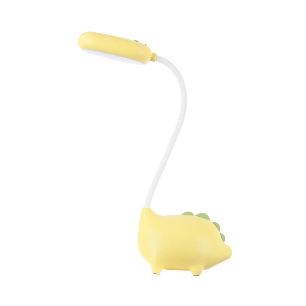 Lampe de bureau LED LumaDino pour enfants, en forme de dinosaure — 300 lumens, lumière douce