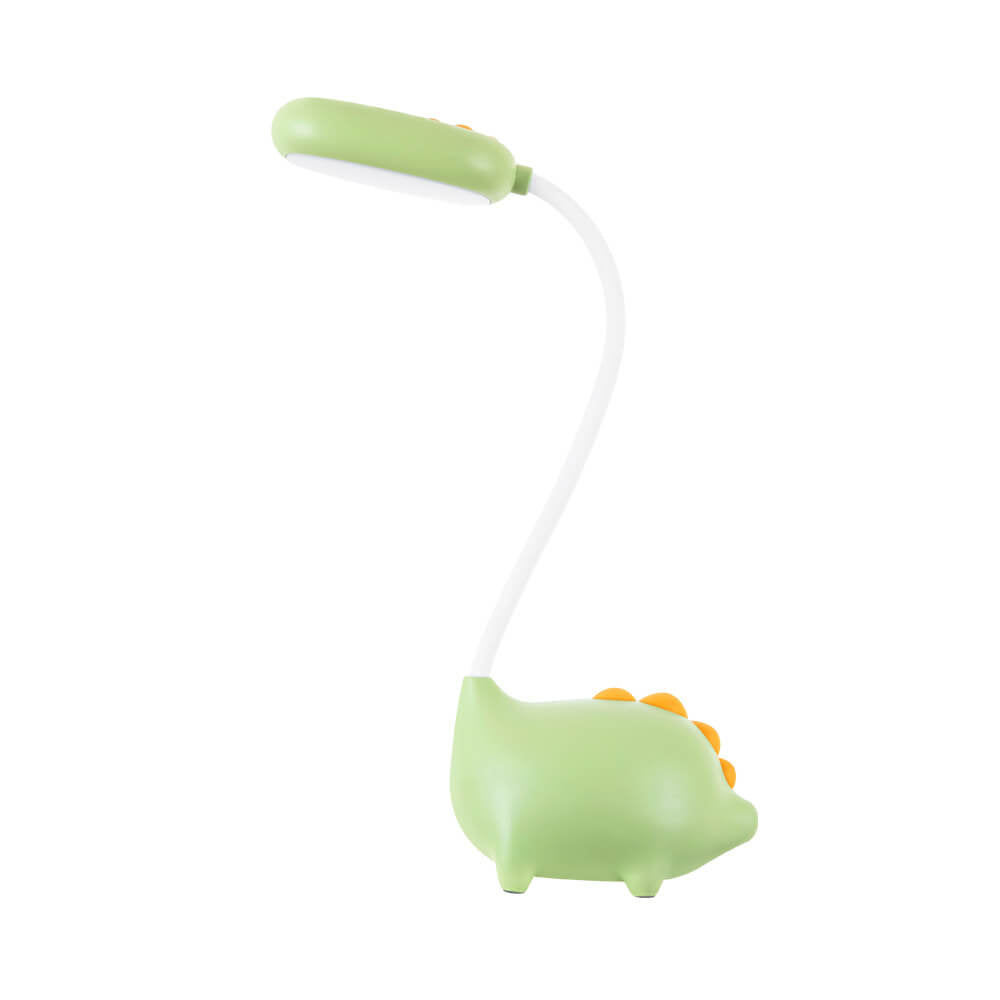 Lampe de bureau LED LumaDino pour enfants, en forme de dinosaure — 300 lumens, lumière douce