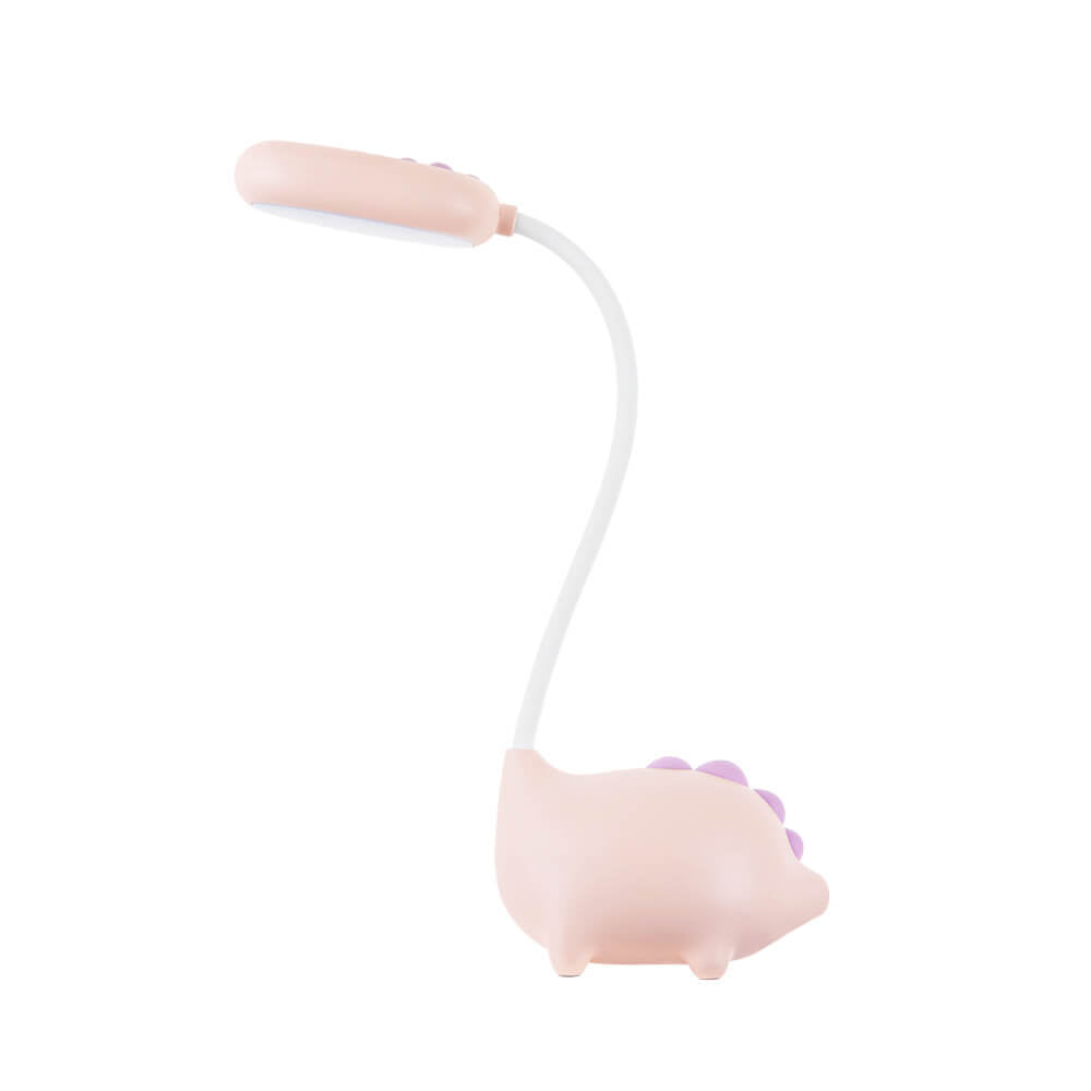 Lampe de bureau LED LumaDino pour enfants, en forme de dinosaure — 300 lumens, lumière douce