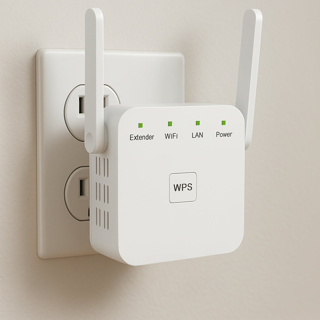 Dual Band WiFi Range Extender Compact Wireless Signal Booster