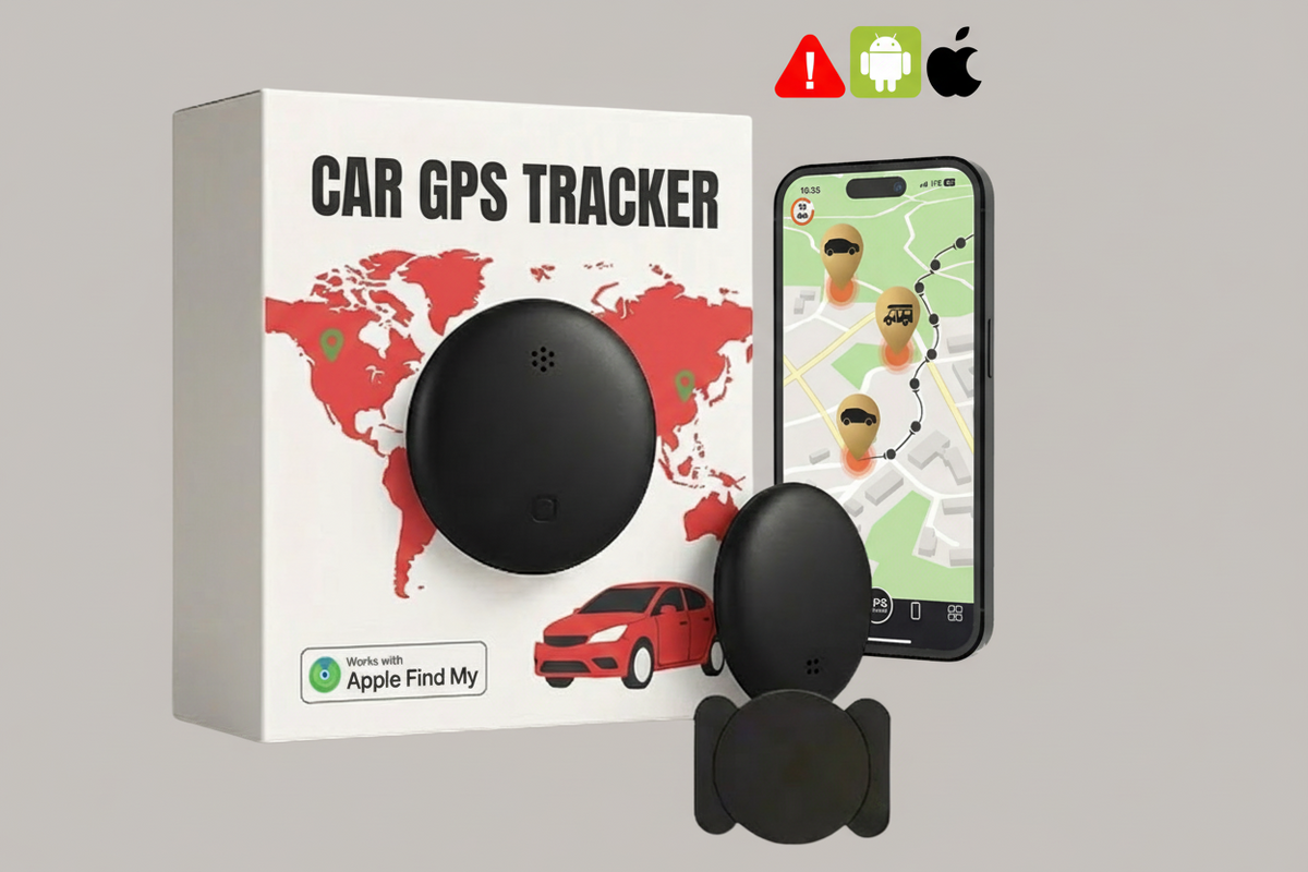 GPS-Fahrzeugsicherheitstracker mit 24/7-Echtzeitüberwachung, kompatibel mit Android und iOS