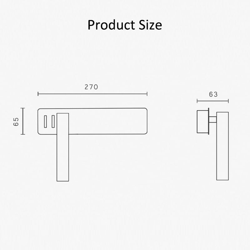 Lámpara de lectura LED giratoria de pared - Foco ajustable - 2 interruptores metálicos | ribuella
