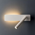 Lámpara de lectura LED giratoria de pared - Foco ajustable - 2 interruptores metálicos | ribuella
