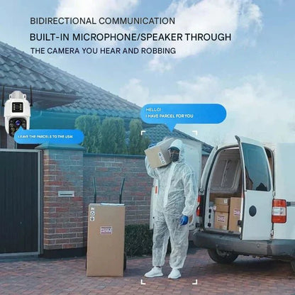 SunShield 4K Wireless Security Camera with 360° Coverage | ribuella