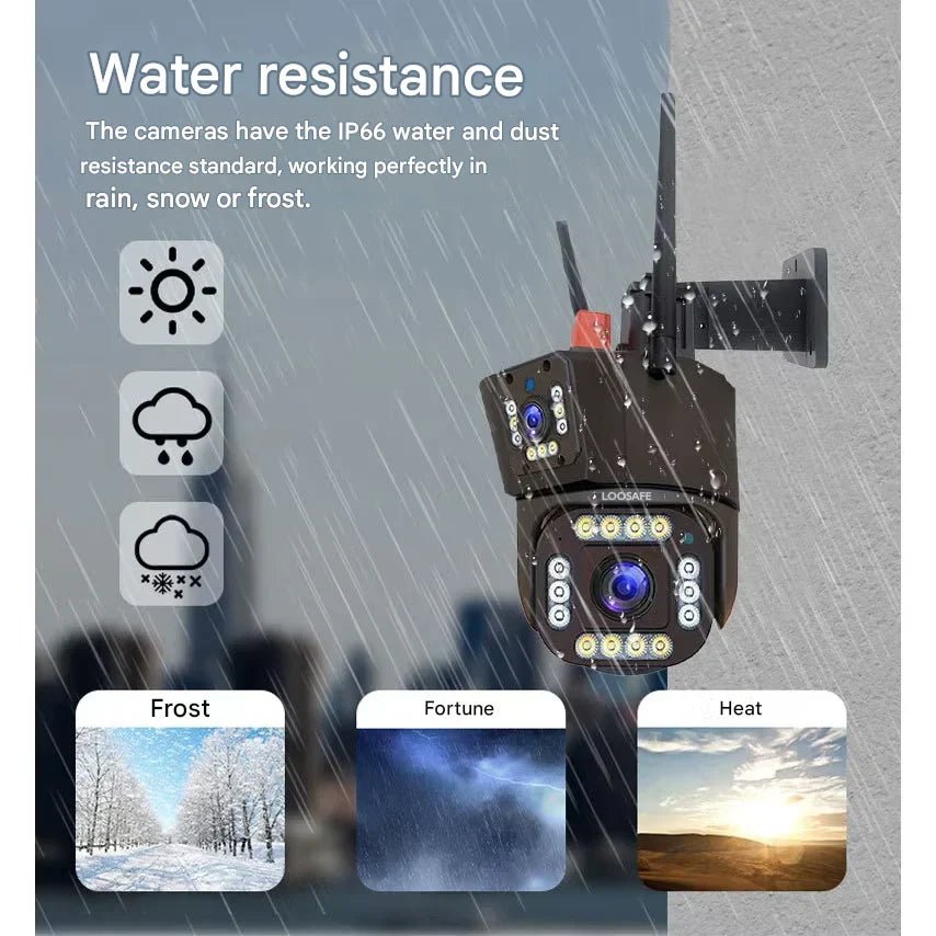 SunShield 4K Wireless Security Camera with 360° Coverage | ribuella
