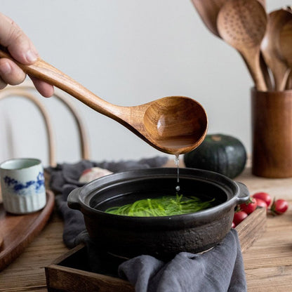 Sustainable Teak Wooden Cooking Utensil Collection | ribuella