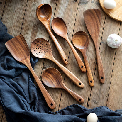Sustainable Teak Wooden Cooking Utensil Collection | ribuella