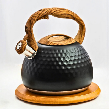 Stylish Electric Kettle with Wooden Handle and Unique Design | ribuella